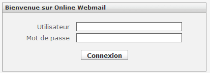 Bienvenue sur Online Webmail